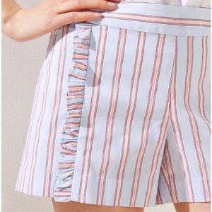 BOGO - Loft Striped Ruffle Front Shorts